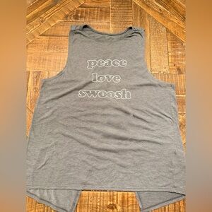 Nike Gray Sleeveless Graphic Tank Top